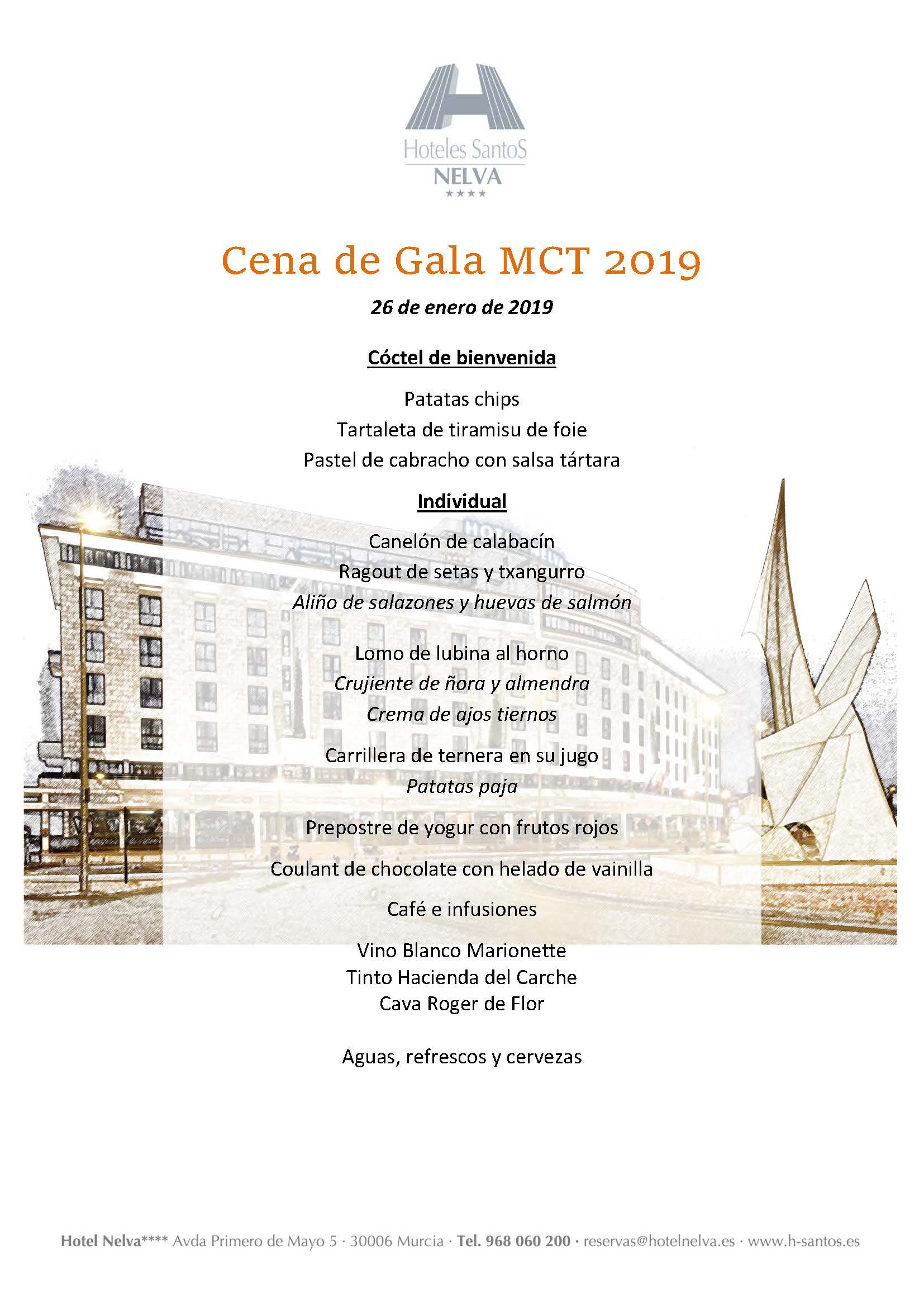 Menú Gala MCT1919 2019