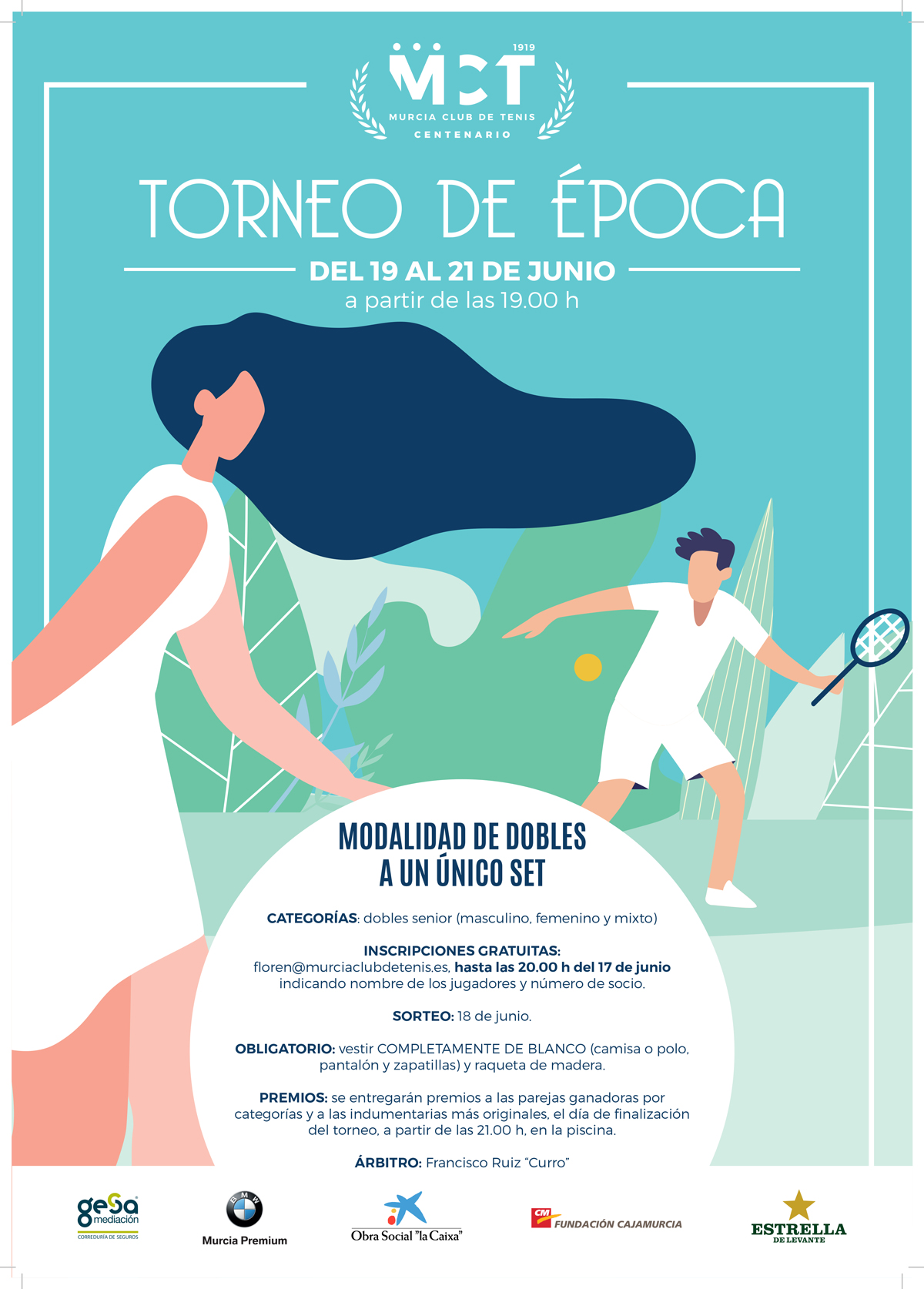 Torneo de Época — Lista de Inscritos y Orden de Juego – Murcia Club de Tenis