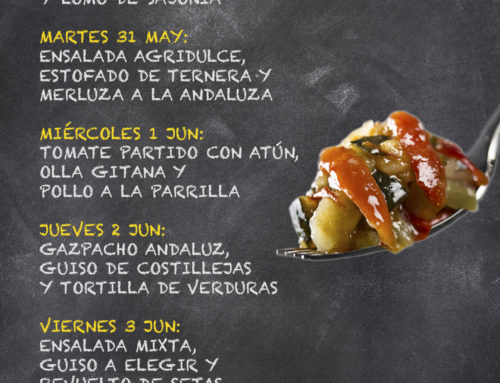 Menú Restaurante RMCT1919 — Semana del 30 de Mayo al 3 de Junio