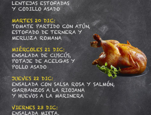Menú Restaurante RMCT1919 — Semana del 19 al 23 de Diciembre