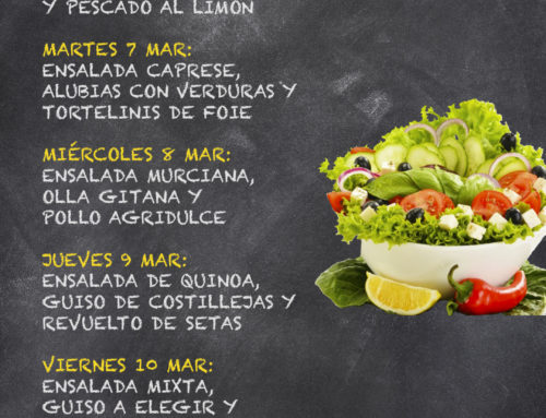 Menú Restaurante RMCT1919 — Semana del 6 al 10 de Marzo