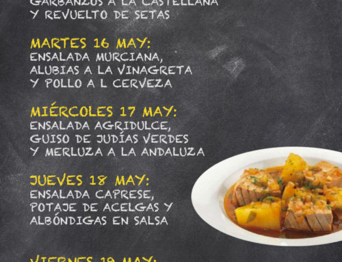 Menú Restaurante RMCT1919 — Semana del 15 al 19 de Mayo
