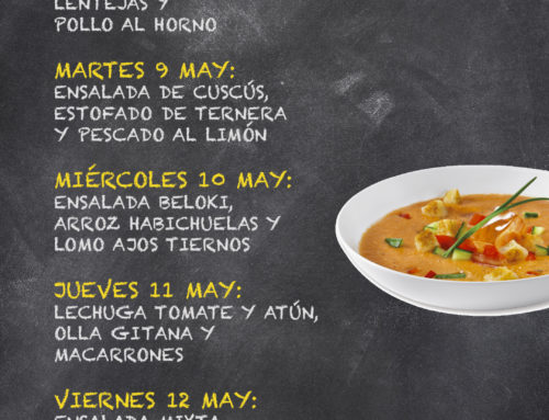 Menú Restaurante RMCT1919 — Semana del 08 al 12 de Mayo