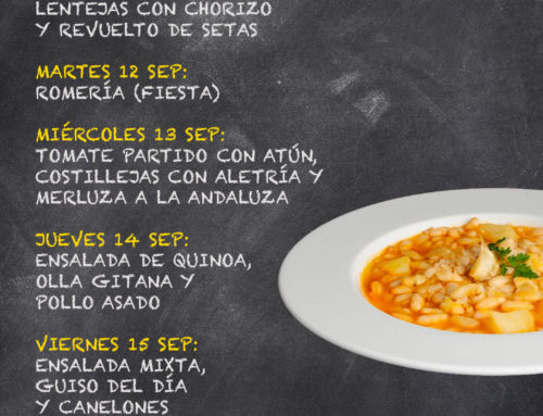 Menú Restaurante RMCT1919 — Semana del 10 al 15 de Septiembre