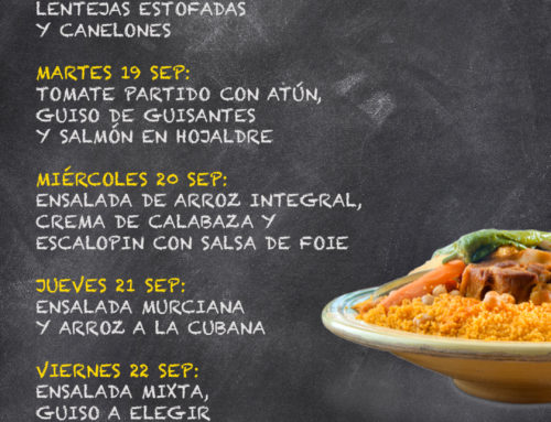Menú Restaurante RMCT1919 — Semana del 18 al 22 de Septiembre