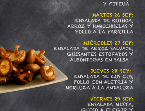 Menú Restaurante RMCT1919 — Semana del 25 al 29 de Septiembre