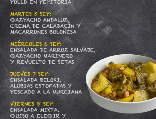 Menú Restaurante RMCT1919 — Semana del 4 al 8 de Septiembre