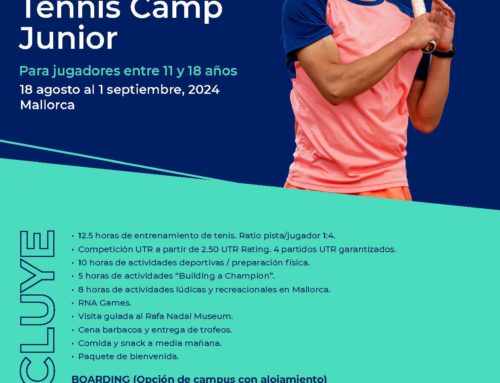 Oferta para socios del RMCT1919: Curso Summer Train & Compete Tennis Camp Junior de la Rafa Nadal Academy by Movistar