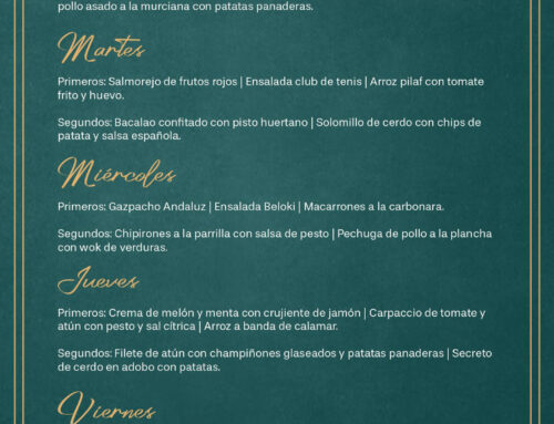 Menú Restaurante RMCT1919 — Semana del 12 al 16 de mayo