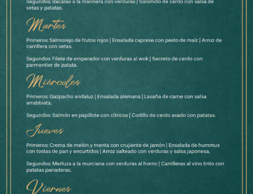 Menú Restaurante RMCT1919 — Semana del 19 al 23 de mayo