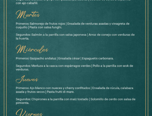 Menú Restaurante RMCT1919 — Semana del 26 al 30 de mayo