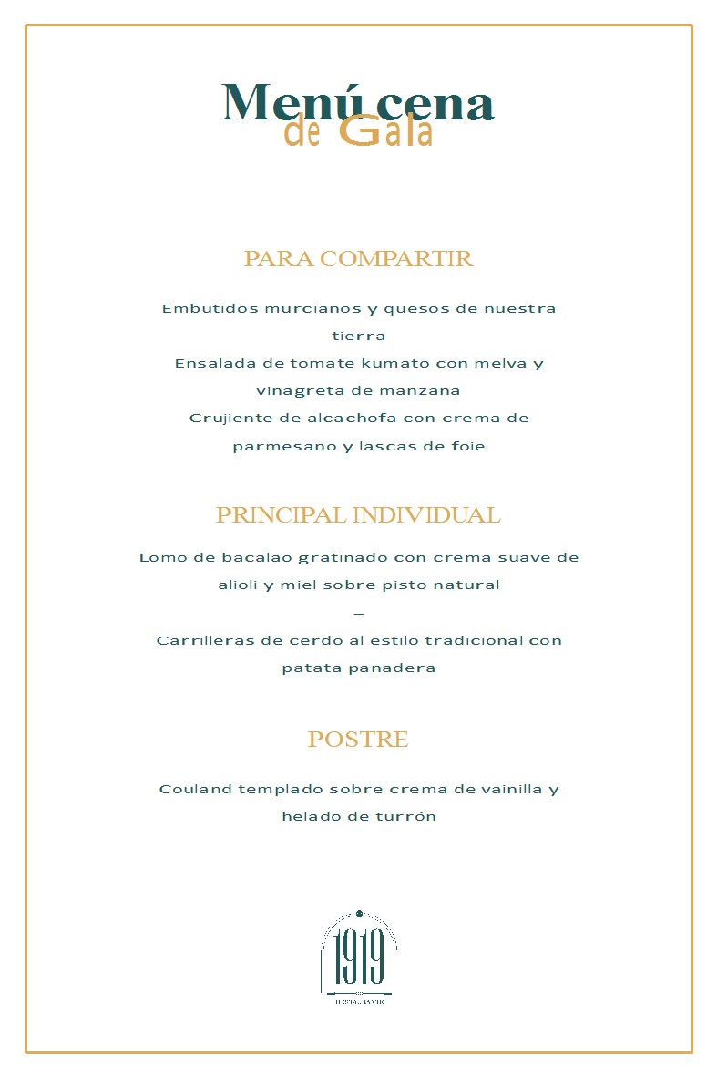 Menú Cena Pajarón 2025