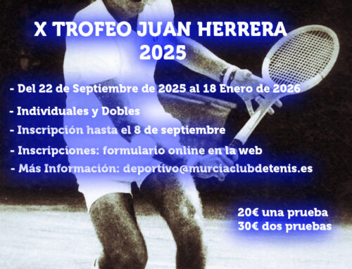 Abiertas las inscripciones al X Torneo Juan Herrera de Tenis (2025)