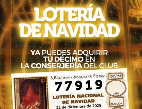 Los décimos del sorteo de Navidad del RMCT1919 ya disponibles en la Conserjería del club