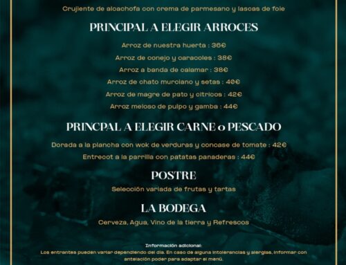 Restaurante RMCT1919 — Menú Arrocero