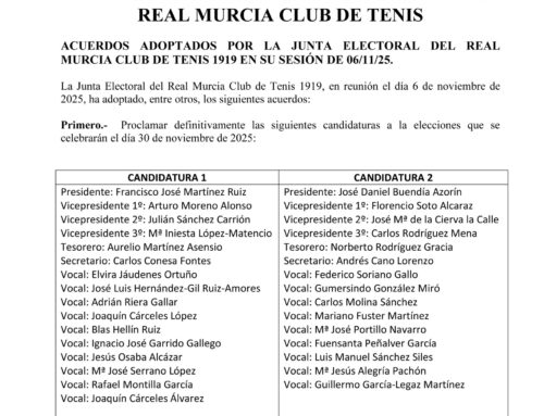 Comunicado Junta Electoral 2025 (07/11/2025) – RMCT1919