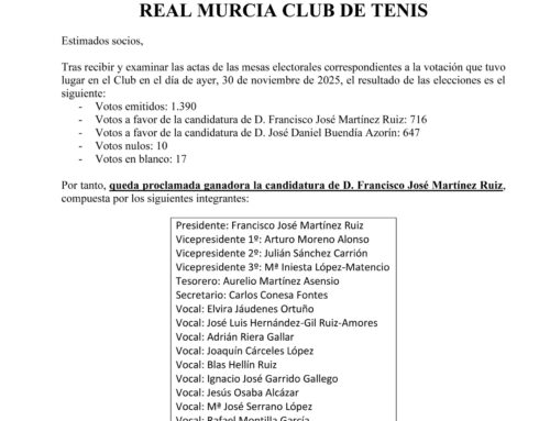 Comunicado Junta Electoral 2025 (01/12/2025) – RMCT1919