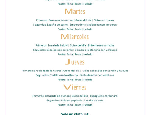 Menú Restaurante RMCT1919 — Semana del 26 al 30 de enero