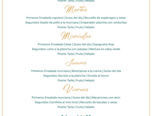 Menú Restaurante RMCT1919 — Semana del 16 al 20 de febrero