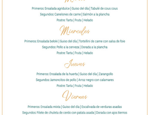 Menú Restaurante RMCT1919 — Semana del 2 al 6 de marzo