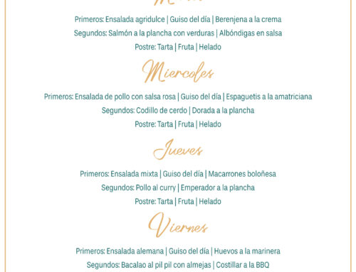 Menú Restaurante RMCT1919 — Semana del 9 al 13 de marzo