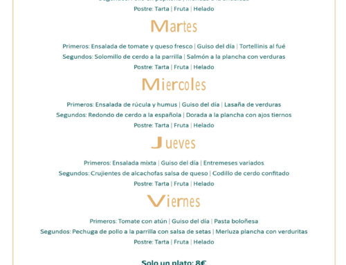 Menú Restaurante RMCT1919 — Semana del 27 de abril al 1 de mayo