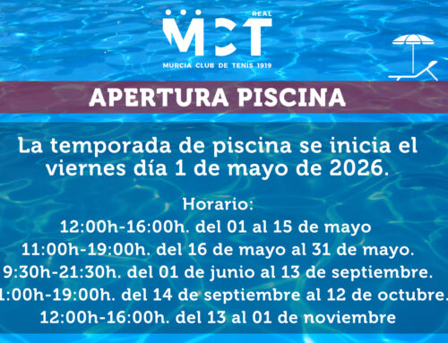 Apertura de la piscina – Verano 2026