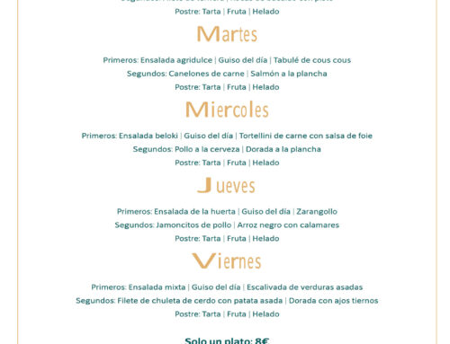 Menú Restaurante RMCT1919 — Semana del 18 al 22 de mayo