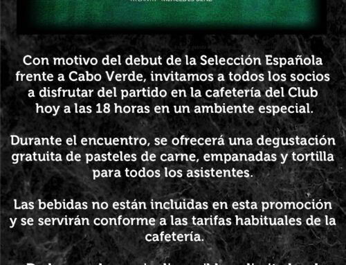 España debuta en el Mundial. ¡Ven a disfrutarlo en el Club!