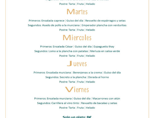 Menú Restaurante RMCT1919 — Semana del 17 al 21 de agosto