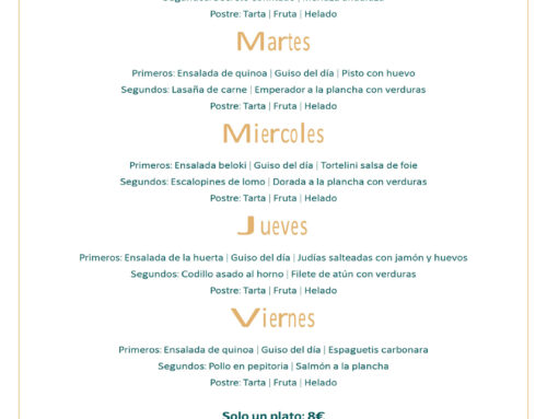 Menú Restaurante RMCT1919 — Semana del 24 al 28 de agosto