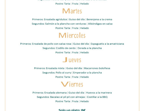 Menú Restaurante RMCT1919 — Semana del 03 al 07 de agosto