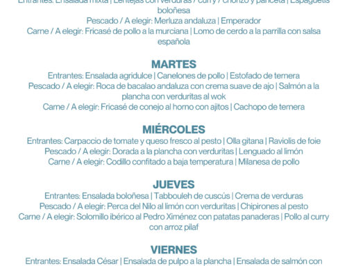Menú Diario Restaurante RMCT1919